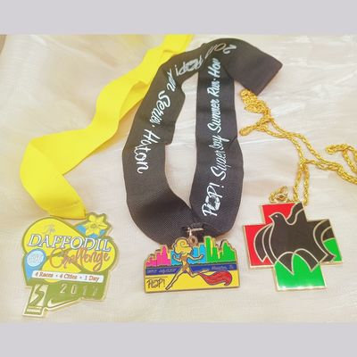 Mua Nhập giá bán buôn Die Casting Gold Plated Custom Design Đồng xu kẽm huy chương với ruy băng online manufacture