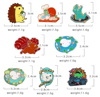 Mua Vàng mạ tùy chỉnh kích thước mềm men men Lapel Pin Nhãn kim loại cho quà khuyến mãi online manufacture