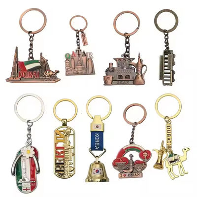 Mua Đồ bán buôn tùy chỉnh kim loại 3d hợp kim Souvenir Pháp Ý Uk Dubai Ai Cập Tháp nghiêng của Pisa Du lịch Keychain online manufacture