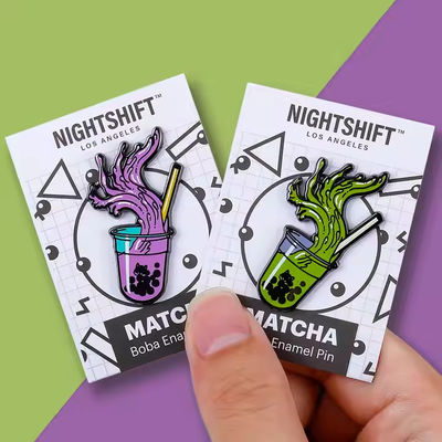 Mua  Backing Card Funny Cute Design Hard Soft Enameled Metal Wholesale Lapel Pins Badges Anime Custom Cartoon Enamel Pins online manufacture