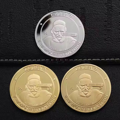 Hot Item Factory Custom Souvenir  Gold Silver Two Tone Plating Coin logo 3D