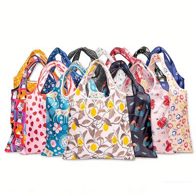 Giá tốt. Eco Friendly Recycled Foldable Tote Shopping Ripstop Polyester Waterproof Reusable Custom Promotional Grocery Bags trực tuyến