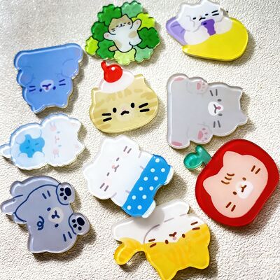 Mua Logo in tùy chỉnh Pin Acrylic với Magnetic Backing và mặt cắt mịn cho các pin và huy hiệu cá nhân hóa online manufacture