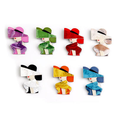 Mua Ghim cài Acrylic hình hoạt hình tùy chỉnh – Logo & Tên in, Kẹp tóc hoặc Huy hiệu nam châm để trang trí sành điệu online manufacture