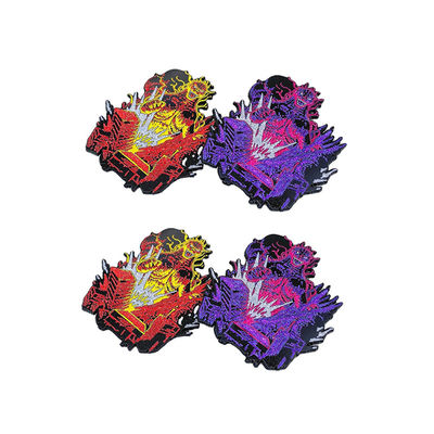 Màu tím Sandblast kích thước Logo tùy chỉnh Lapel Pin Metal Pin Badges Crafts Custom