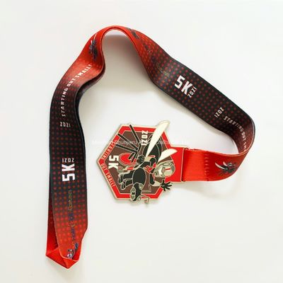 Huân chương tùy chỉnh nhôm Vàng 2.25in Đồng kim kẽm Huân chương tùy chỉnh thể thao