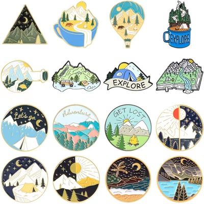 Nhà sản xuất Trung Quốc đồ thủ công kim loại quà tặng sưu tập tùy chỉnh hình dạng Lapel Creative Badge Pin