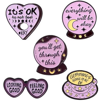 Nhập kim loại bán buôn Glitter Brooch Anime Đẹp kim loại cứng Đẹp kim loại mềm