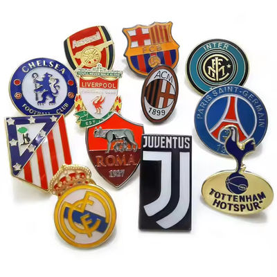 Barcelona Football Club Badge Sport Lapel Pin Enamel với vàng bọc kim loại thiên thần theo chủ đề đóng dấu dịp Giáng sinh