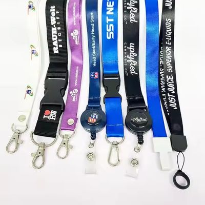 Giá tốt. Dây dây đai cổ polyester Lanyard tùy chỉnh với in màn hình lụa cho chuỗi chìa khóa và thẻ ID trực tuyến