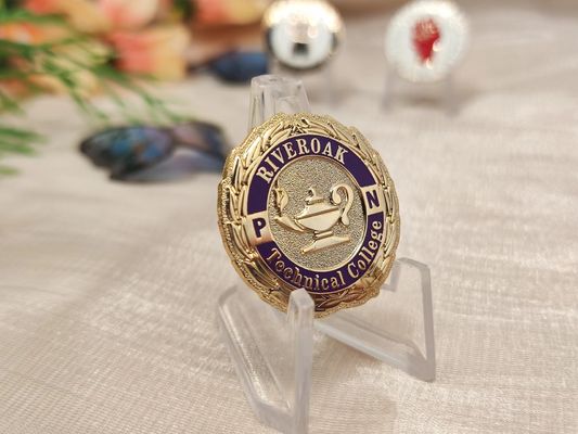 Đồng xu tùy chỉnh hai mặt với in chữ và kết thúc đồng đồ cổ cho câu lạc bộ xe máy và nhà sưu tập