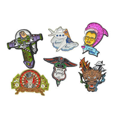 Custom 2D/3D Design Lapel Pins with Customer Size and Custom Color Options