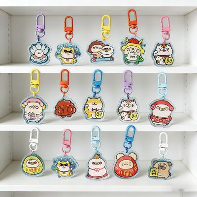 Giá tốt. Móc khóa Acrylic ảnh/tên tùy chỉnh – Holographic cầu vồng với lớp hoàn thiện nhựa Epoxy nhỏ giọt trực tuyến