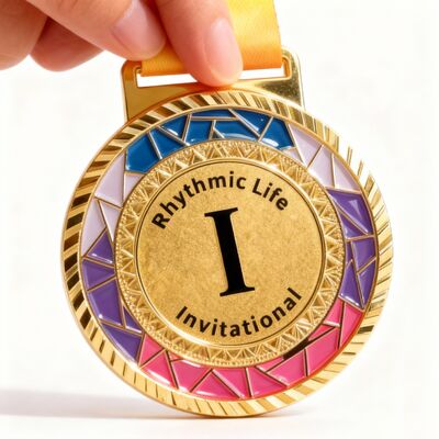 Custom Shape Gold Silver Copper Painted Race Medals with Zinc Alloy Material for Sports Awards