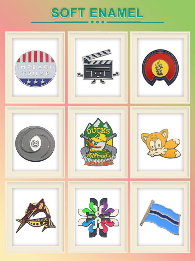 Đèn mịn tùy chỉnh Không có Glitter tối thiểu Nhẫn Anime Đèn mịn cứng Đèn mịn đeo huy hiệu 2