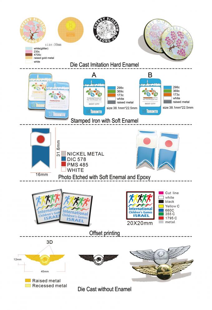 Đèn mịn tùy chỉnh Không có Glitter tối thiểu Nhẫn Anime Đèn mịn cứng Đèn mịn đeo huy hiệu 5