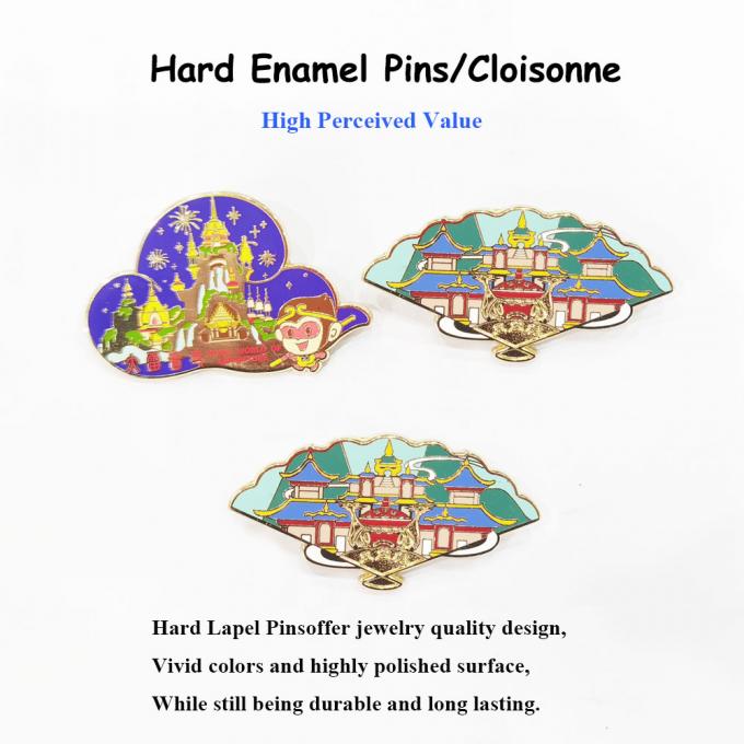 Custom Bulk Metal Cute Cartoons Anime Lapel Pin Badge Soft Hard Enamel Pins với thiết kế logo tùy chỉnh 2