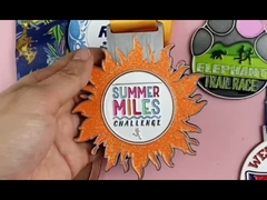 Huân chương bán lẻ trống thiết kế tùy chỉnh kim loại Marathon Running Sport Award Huân chương vô địch
