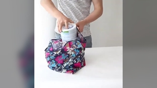 Túi tote in tùy chỉnh - Polyester tái chế có thể gập lại, Túi mua sắm & khuyến mãi đủ màu