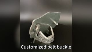 Khóa thắt lưng hợp kim kẽm tùy chỉnh với lớp hoàn thiện thân thiện với môi trường và logo cá nhân hóa cho nam và nữ
